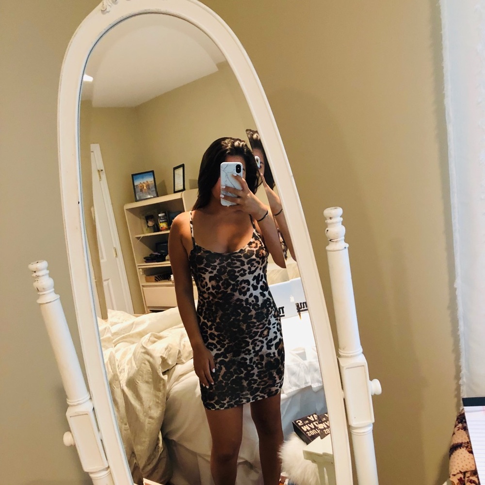 Boohoo Cheetah Print Dress